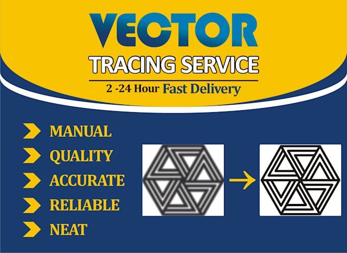 manually vectorize your logo or image into vector in 2 hours