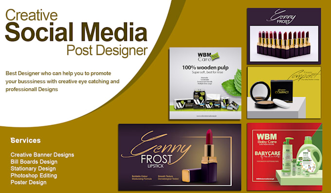 Design eye catching social media posts for you by Artbeliever | Fiverr