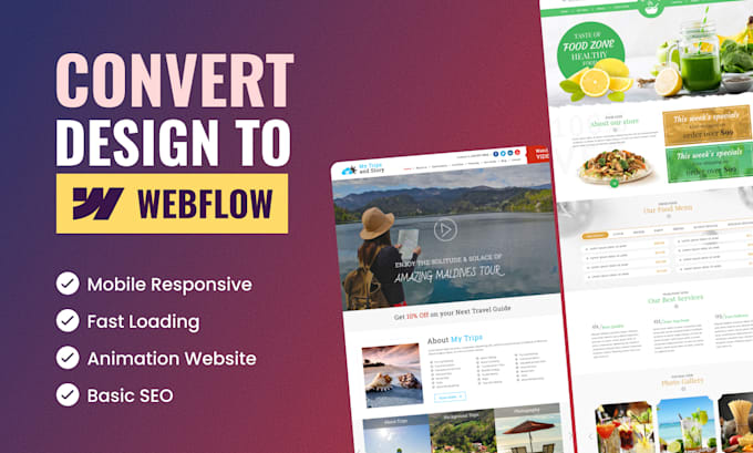 convert figma to webflow website or build a modern responsive webflow website