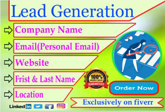 targeted lead generation, web research, email list building