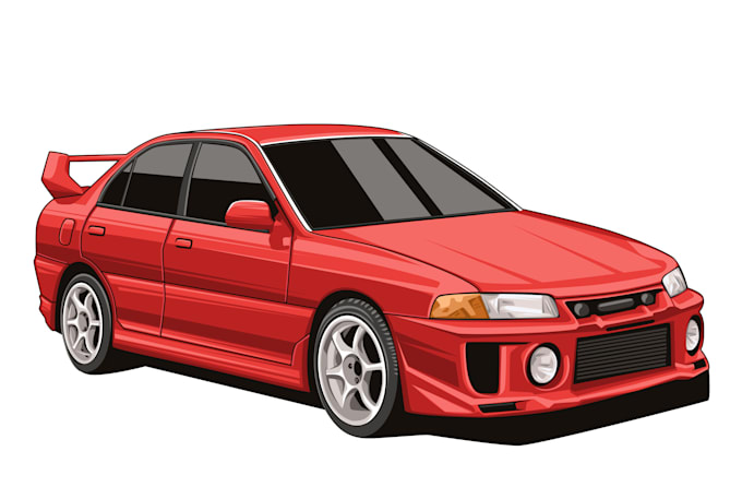 draw an awesome vector art of your car