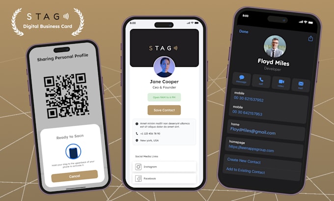 create nfc  read write ios and android app