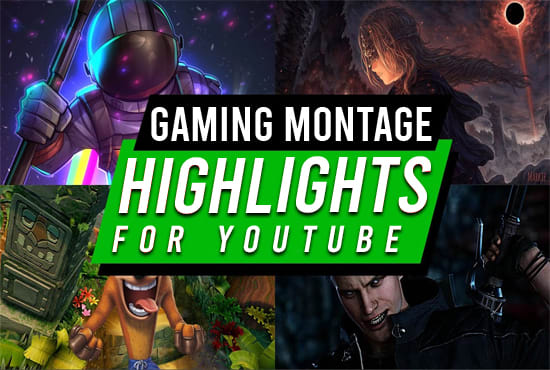 do funny gaming video editing for youtube, tiktok and twitch