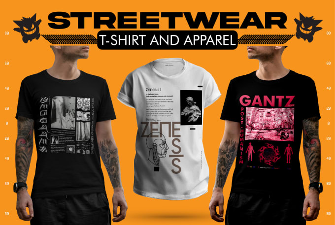 Design streetwear brutalist artsy horror streetwear tshirts by Zenshxn ...