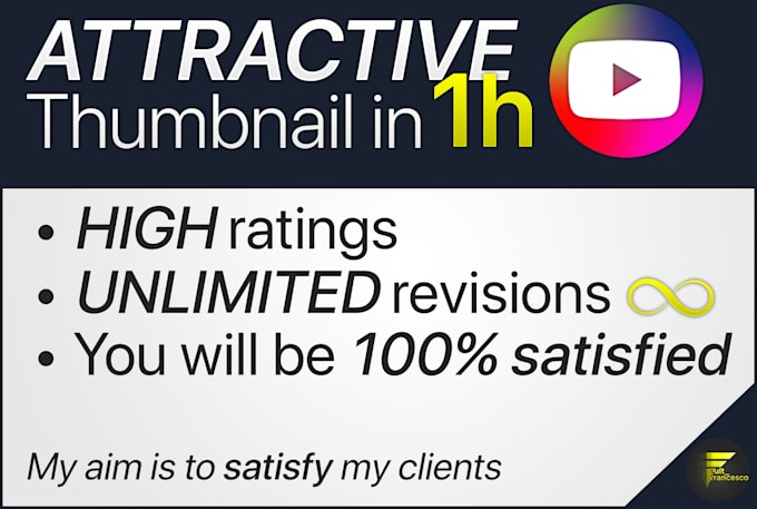 design an attractive thumbnail in 1h