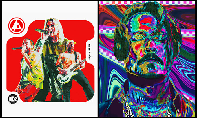 design psychedelic retro vintage posters and banners