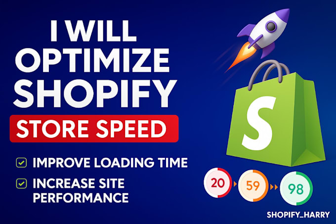 do shopify speed optimization and improve loading time