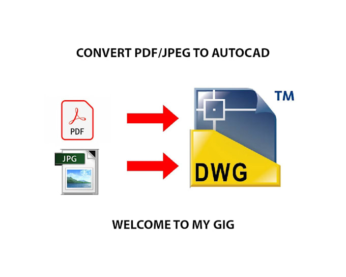 draft your PDF and sketch to autocad