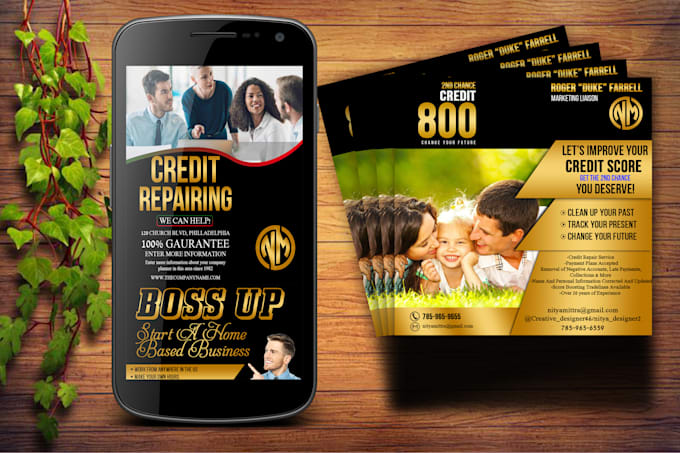design an awesome credit repair flyer within 1 hour