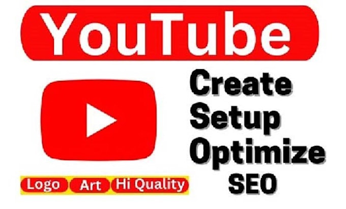 create a youtube channel and setup  SEO