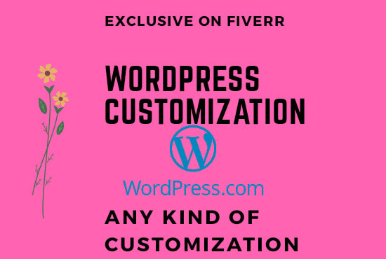 customize your wordpress website