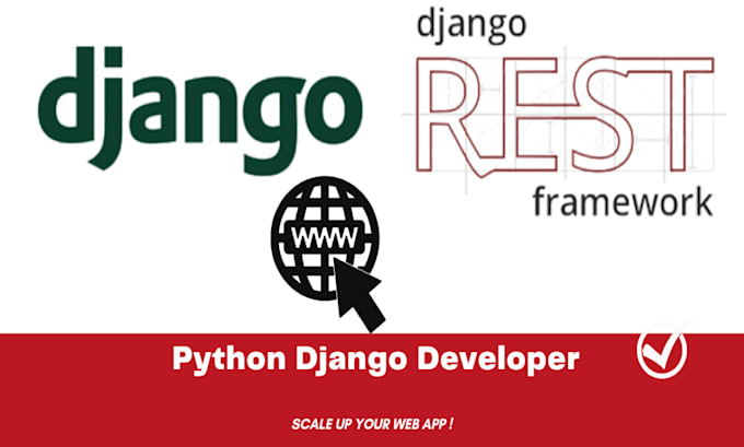 be your python django developer as full stack developer