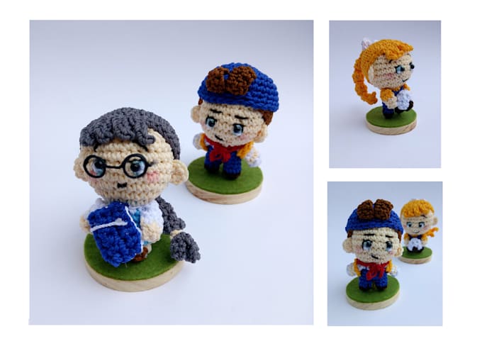 make couple  character amigurumi for gift