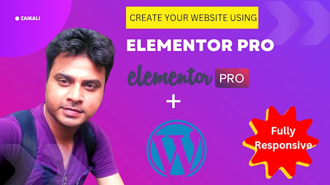 create a full website using elementor pro page builder