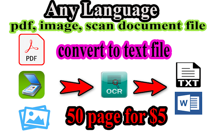 Convert Ocr Pdf Jpeg Scan To Word Or Text Document By Shanuka625 Fiverr