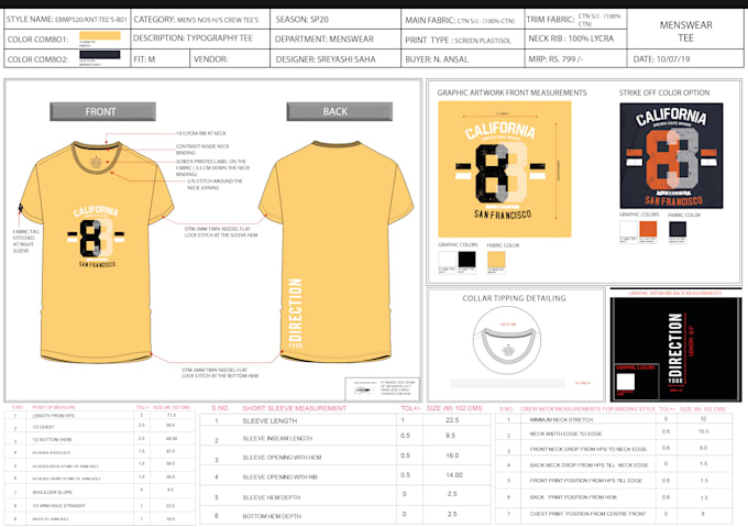 develop professional fashion tech pack for you