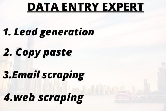 collect email from any place and data scraping, copy paste