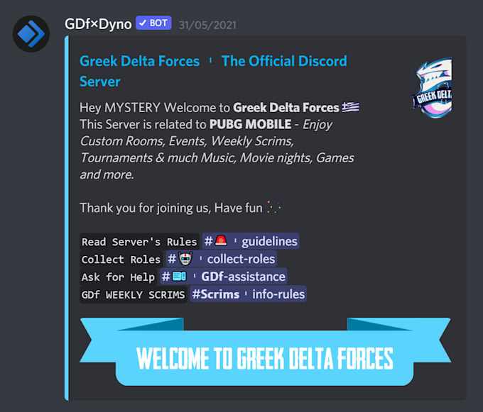 Discord banners for channels, welcomer etc by Skotilia | Fiverr
