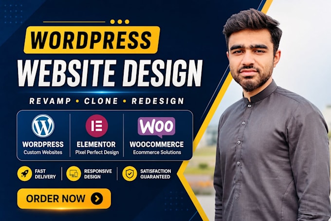 develop, revamp, or clone a wordpress website with elementor