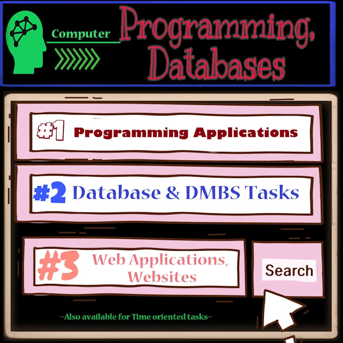 do programming tasks in sql database cpp java python php c sharp