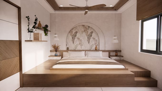 make interior 3d renders with trending designs