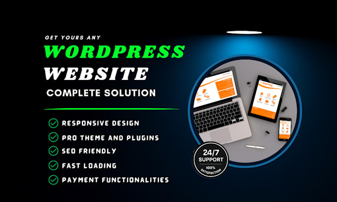 customize and build responsive wordpress website design