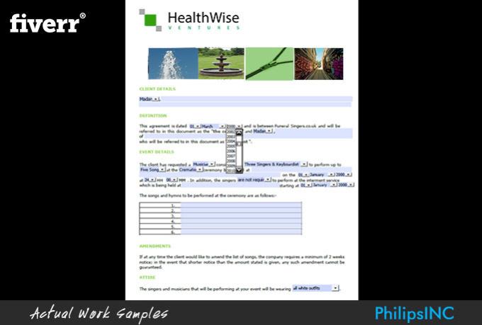 help you in any work you need