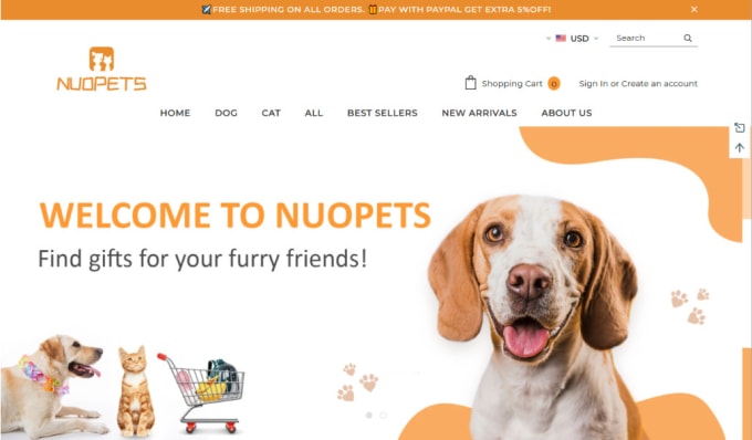 Pet store shopping websites