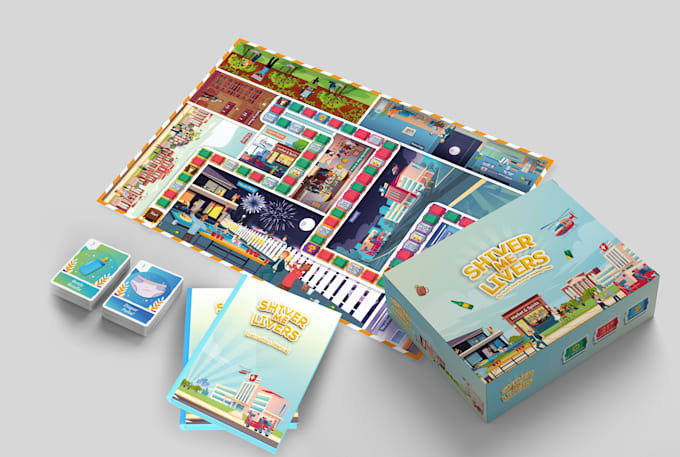 Design board game and card game with layout and box by Syakirhamdy | Fiverr