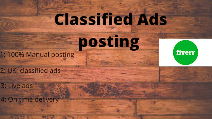 do classified ads posting for UK