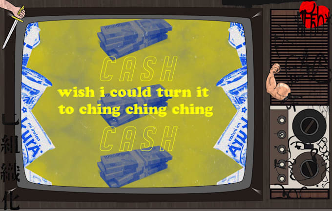 create a colorful 2d animated lyric video