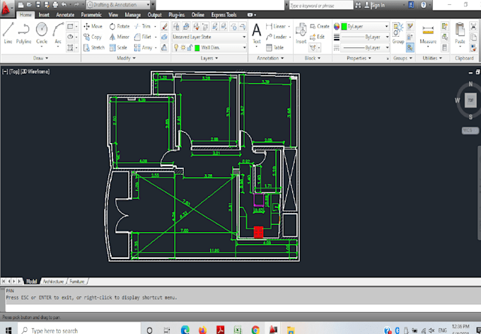 Draw any architecture or structure drawing in autocad 2d by Pierreriad ...