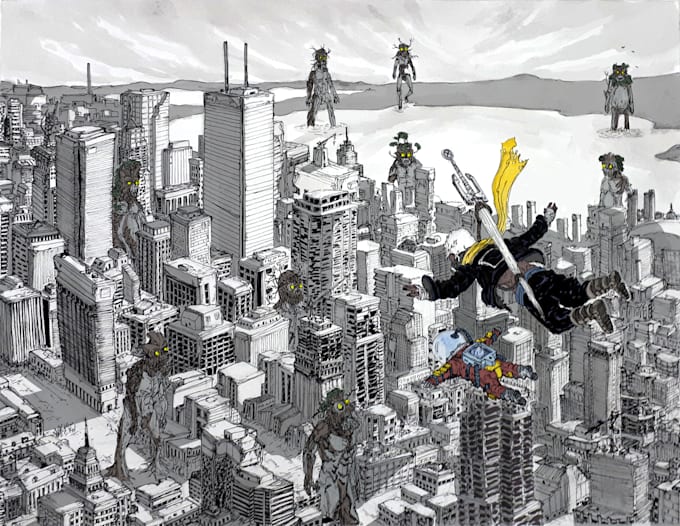 draw a comic book series for you