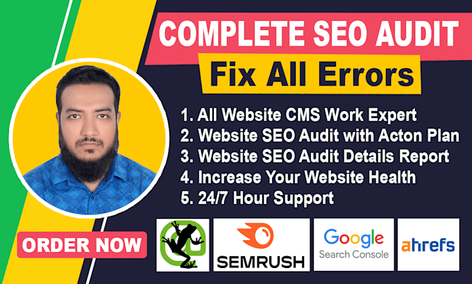 fix any cms website errors and audit for screaming frog SEO spider