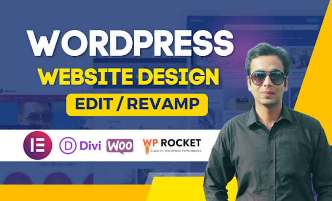 redesign, customize, edit and revamp wordpress website