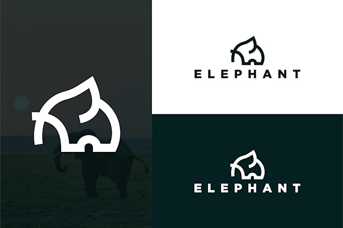 create minimalist luxury animal logo vector