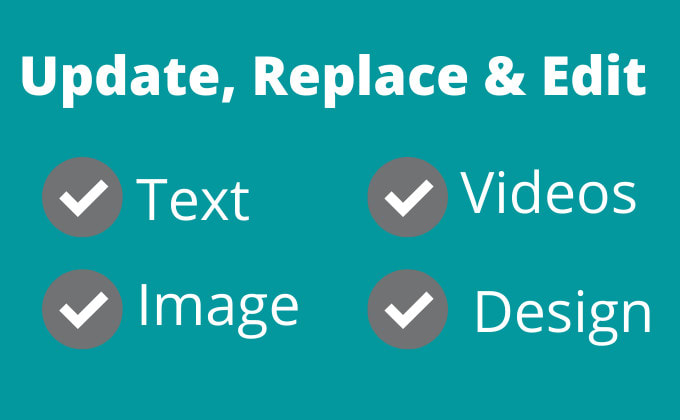 quickly update website content, replace existing wp website