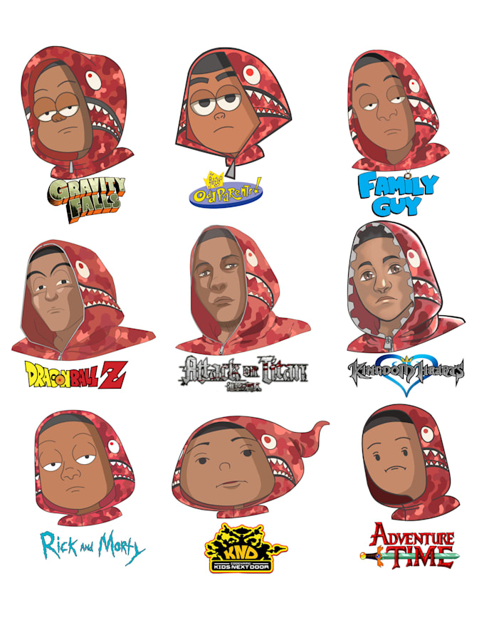 draw cartoon style characters