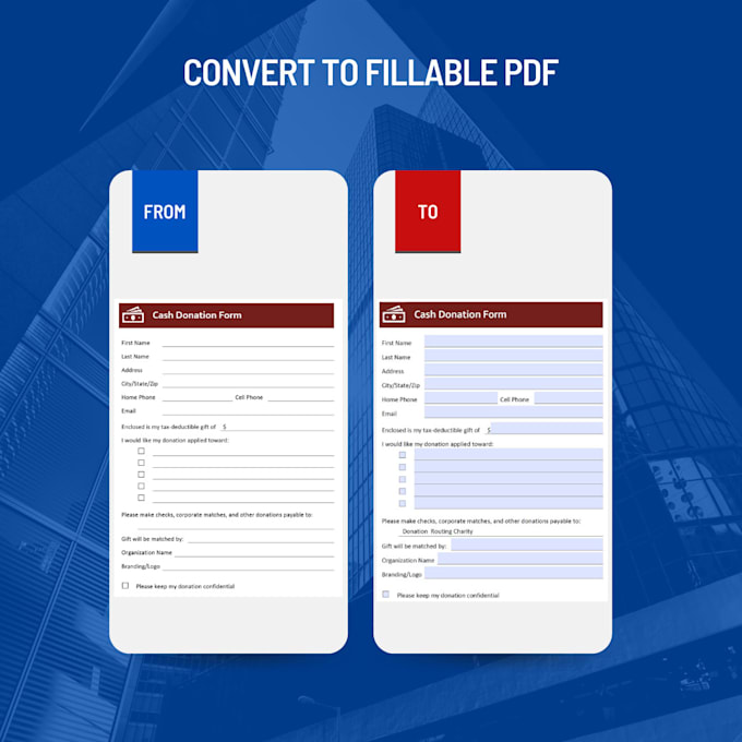 Convert your word doc or pdf into a fillable pdf form by Cappatia Fiverr
