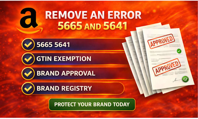 fix amazon listing error 5665 and approve the gtin exemption
