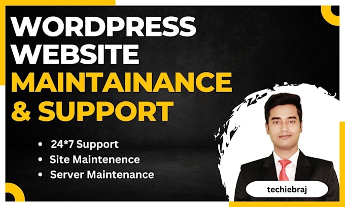 provide wordpress site maintenance and support services