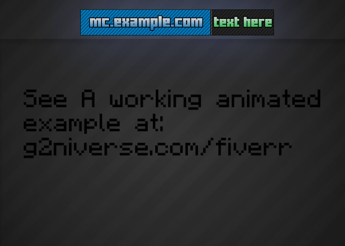 Make an animated minecraft server banner by Awsomeg2 | Fiverr