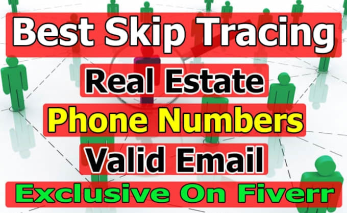 do skip tracing for real estate entry in one day