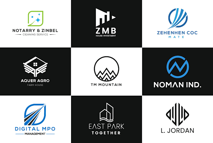 create modern minimalist unique luxury logo design