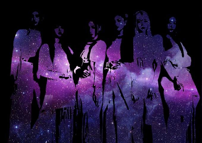 design a kpop poster, wallpaper, illustration