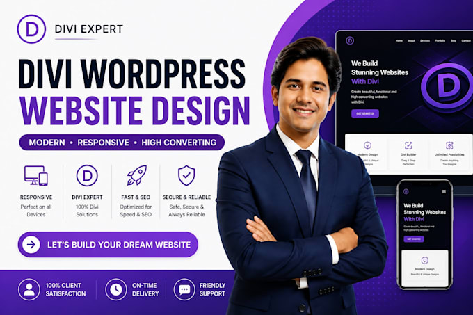 be your divi expert for divi wordpress website,divi website design