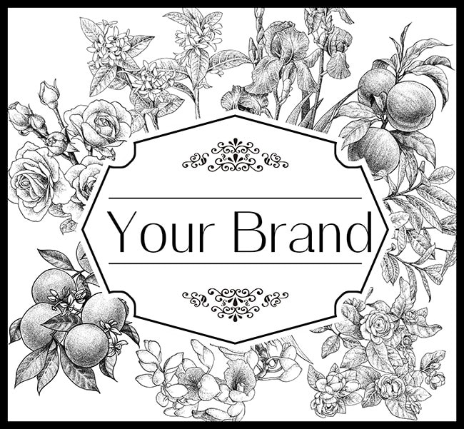 draw flowers for your commercial packaging