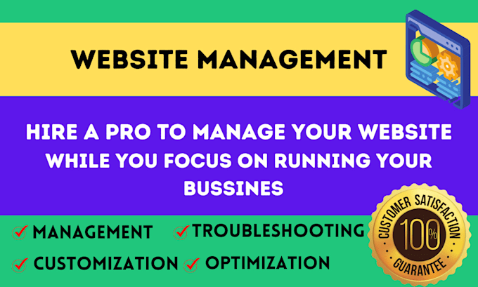 control and manage your website