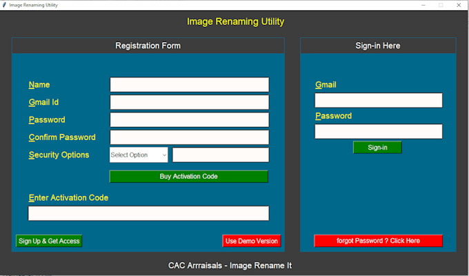 Make a front end gui in python by Zohaib_designs2 | Fiverr
