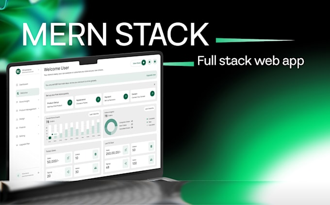develop a full stack mern web application with react and nodejs